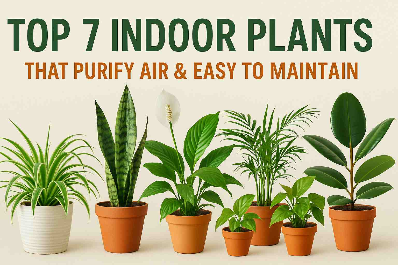 Top 7 Indoor Plants That Clean Air and Are Super Easy to Grow (No Green Thumb Needed!)